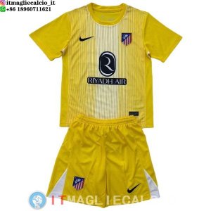 Maglia Bambino Atletico Madrid Portiere 2025/2026 Giallo
