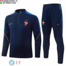 Tuta da Allenamento Bambino Francia Mezza Cerniera 2026 Blu Navy