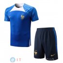 Formazione Set Completo Maglia Francia 2022 Blu I Bianco