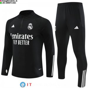 Felpa Da Allenamento Set Completo Real Madrid 2023/2024 Nero