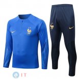 Giacca Bambino Set Completo Francia 2022 II Blu