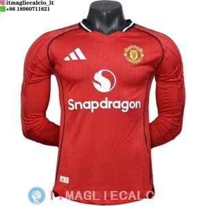 Maglia Manchester United Prima Giocatori 2025/2026 ML