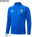 Giacca Lunga Zip Real Madrid 2025/2026 Blu Bianco