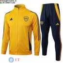 Giacca Set Completo Lunga Zip Boca Juniors 24-25 Giallo Blu