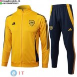 Giacca Set Completo Lunga Zip Boca Juniors 24-25 Giallo Blu
