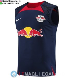 Senza Maniche Maglia Leipzig 2023/2024 Blu Navy