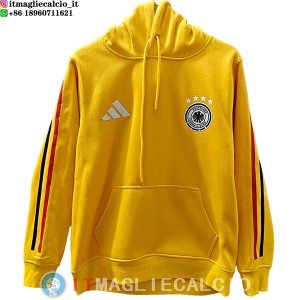 Felpa con Cappuccio Germania 2026 Giallo