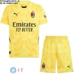 Maglia Portiere Set Completo Uomo AC Milan 2024/2025 Giallo Maglia Portiere Set Completo Uomo AC Milan 2024/2025 Giallo