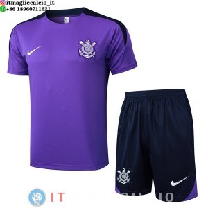 Formazione Set Completo Maglia Corinthians Paulista 2025/2026 Purpureo Nero