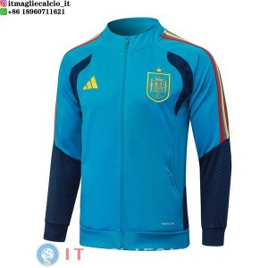 Giacca Full Zip Allenamento Spagna 2026 Blu