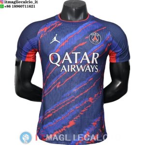 Maglia Paris Saint Germain Speciale Giocatori 2025/2026 Nero Rosso Purpureo