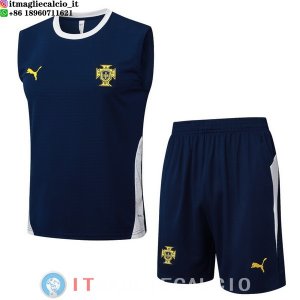 Senza Maniche Set Completo Portogallo 2026 Blu Bianco