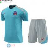 Formazione Maglia Set Completo Atletico Madrid 2023/2024 Blu Grigio