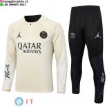 Felpa Da Allenamento Set Completo Paris Saint Germain 23-24 Giallo Nero