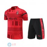 Formazione Set Completo Maglia AC Milan 2022/2023 Rosso Nero