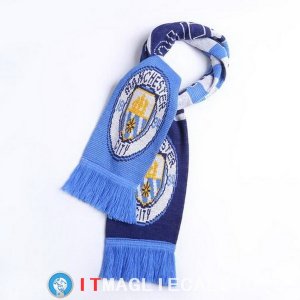 Sciarpa Calcio Manchester City Knit Blu