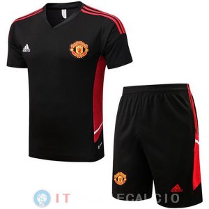 Formazione Set Completo Maglia Manchester United 2022/2023 Negro I Rojo