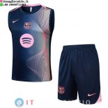 Senza Maniche Set Completo Maglia Barcellona 2025/2026 Blu Rosa Senza Maniche Set Completo Maglia Barcellona 2025/2026 Blu Rosa