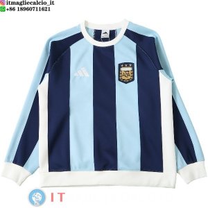 Felpa Girocollo Argentina Uomo 2026 Blu I Bianco