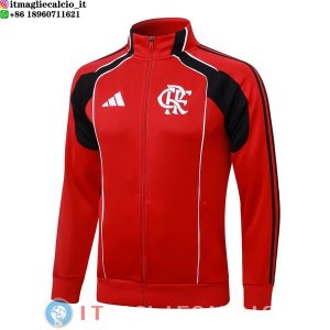 Giacca Full Zip Allenamento Flamengo 2025/2026 Rosso Nero