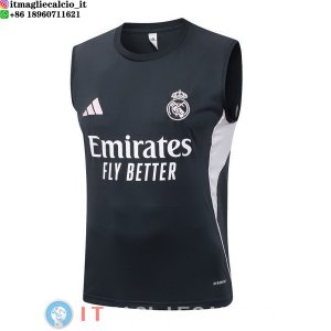 Senza Maniche Maglia Real Madrid 2025/2026 Grigio Navy
