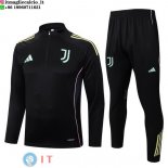 Felpa Da Allenamento Set Completo Juventus 25-26 Nero Rosa Felpa Da Allenamento Set Completo Juventus 25-26 Nero Rosa