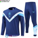 Felpa Da Allenamento Set Completo Marseille 22-23 I Blu