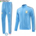 Giacca Set Completo Lunga Zip Argentina 2024 Blu