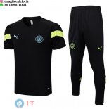 Formazione Set Completo Maglia Manchester city 2022/2023 Nero I Verde