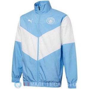 Giacca A Vento Manchester City 22-23 Blu Bianco