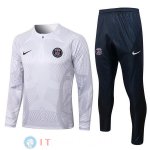 Giacca Bambino Set Completo PSG 2022/2023 Bianco Giacca Bambino Set Completo PSG 2022/2023 Bianco