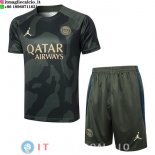 Formazione Maglia Set Completo Paris Saint Germain 2024/2025 Verde Navy