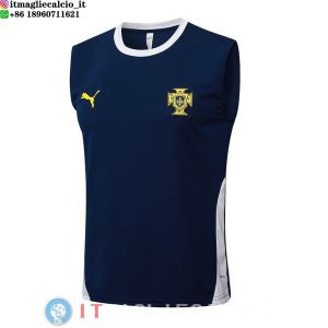 Senza Maniche Maglia Portogallo 2026 Blu Bianco