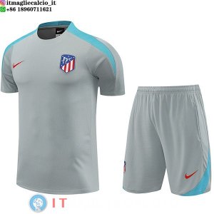 Formazione Maglia Set Completo Atletico Madrid 2023/2024 Grigio Blu