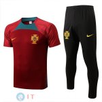 Formazione Maglia Set Completo portogallo 2022 Rosso Verde Nero Formazione Maglia Set Completo portogallo 2022 Rosso Verde Nero