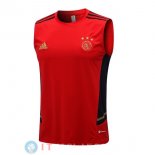 Senza Maniche Maglia Ajax 2022/2023 Rosso Blu