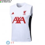Senza Maniche Maglia Liverpool 2025/2026 Bianco Rosso Nero