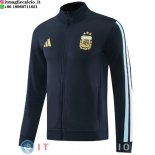 Giacca Full Zip Allenamento Argentina 2026 Grigio Blu Giacca Full Zip Allenamento Argentina 2026 Grigio Blu