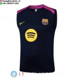 Senza Maniche Maglia Barcellona 2025/2026 Blu Navy Purpureo Senza Maniche Maglia Barcellona 2025/2026 Blu Navy Purpureo