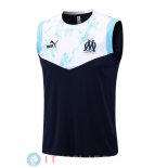 Senza Maniche Maglia Marseille 2022/2023 Blu Bianco