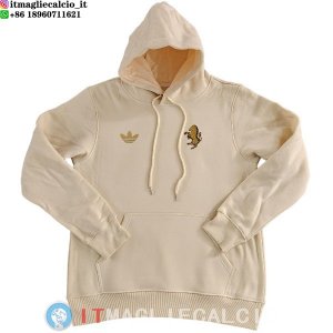 Giacca Felpa Cappuccio Juventus 25-26 Giallo Bianco