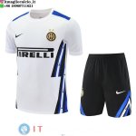 Formazione Set Completo Maglia Inter Milan 2025/2026 Bianco Blu