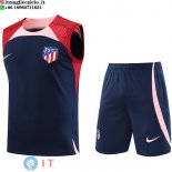 Senza Maniche Set Completo Maglia Atletico Madrid 2023/2024 Blu Rosso