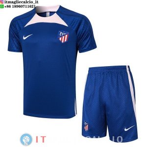 Formazione Maglia Set Completo Atletico Madrid 2023/2024 Blu Rosa