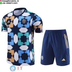 Formazione Bambino Set Completo Maglia Algeria 2023 Giallo Blu