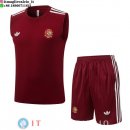Senza Maniche Set Completo Maglia Spagna 2026 Borgogna