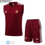 Senza Maniche Set Completo Maglia Spagna 2026 Borgogna Senza Maniche Set Completo Maglia Spagna 2026 Borgogna