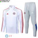 Felpa Da Allenamento Set Completo Bayern Monaco 25-26 Bianco Rosso Grigio