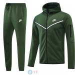 Giacca Felpa Cappuccio Set Completo Nike 22-23 Verde Navy Giacca Felpa Cappuccio Set Completo Nike 22-23 Verde Navy