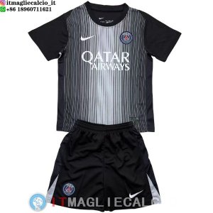 Maglia Bambino Paris Saint Germain Portiere 2025/2026 Nero Grigio